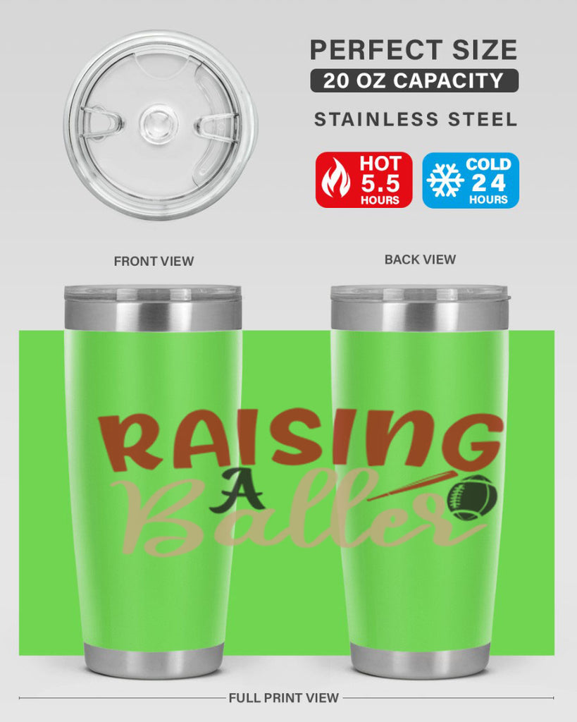 raising a baller 2278#- softball- Tumbler