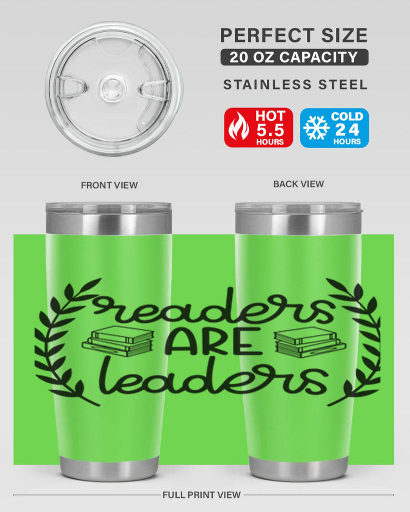 readers are leaders 33#- reading- Tumbler