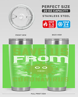 save us from coronavirus Style 25#- corona virus- Tumbler