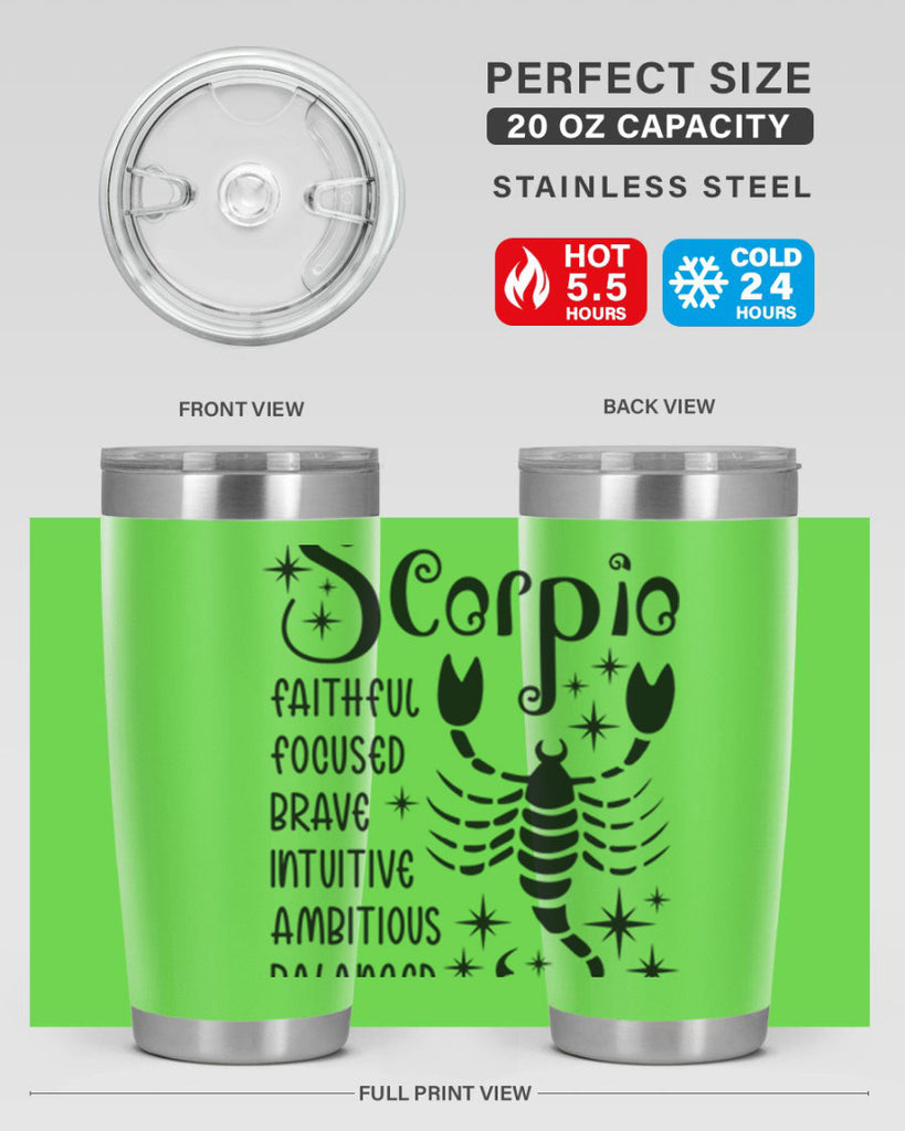 scorpio 431#- zodiac- Tumbler