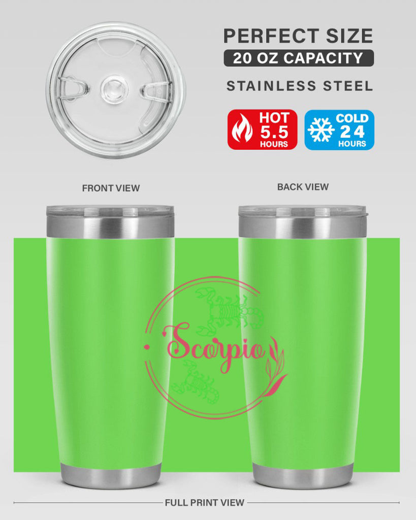 scorpio 437#- zodiac- Tumbler