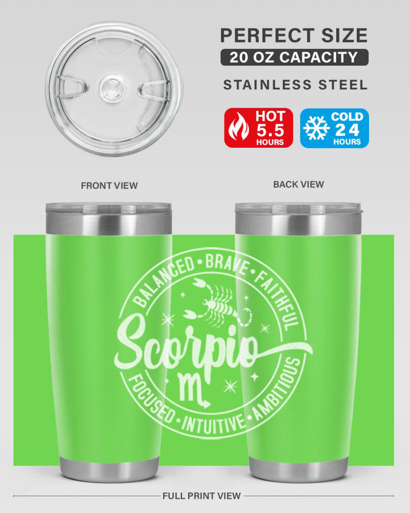scorpio 439#- zodiac- Tumbler