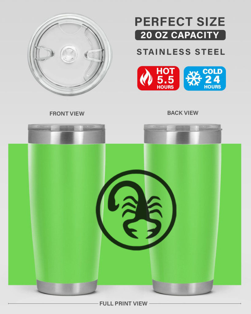 scorpio 452#- zodiac- Tumbler