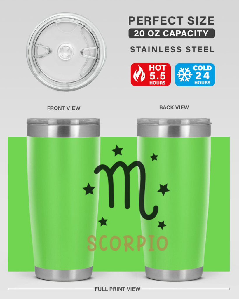 scorpio 455#- zodiac- Tumbler