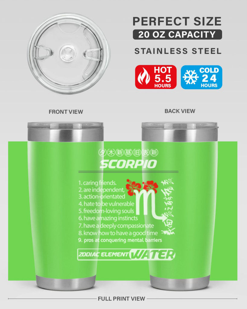 scorpio 456#- zodiac- Tumbler