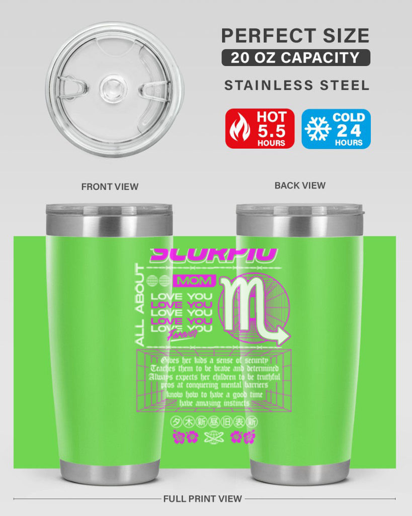 scorpio 457#- zodiac- Tumbler