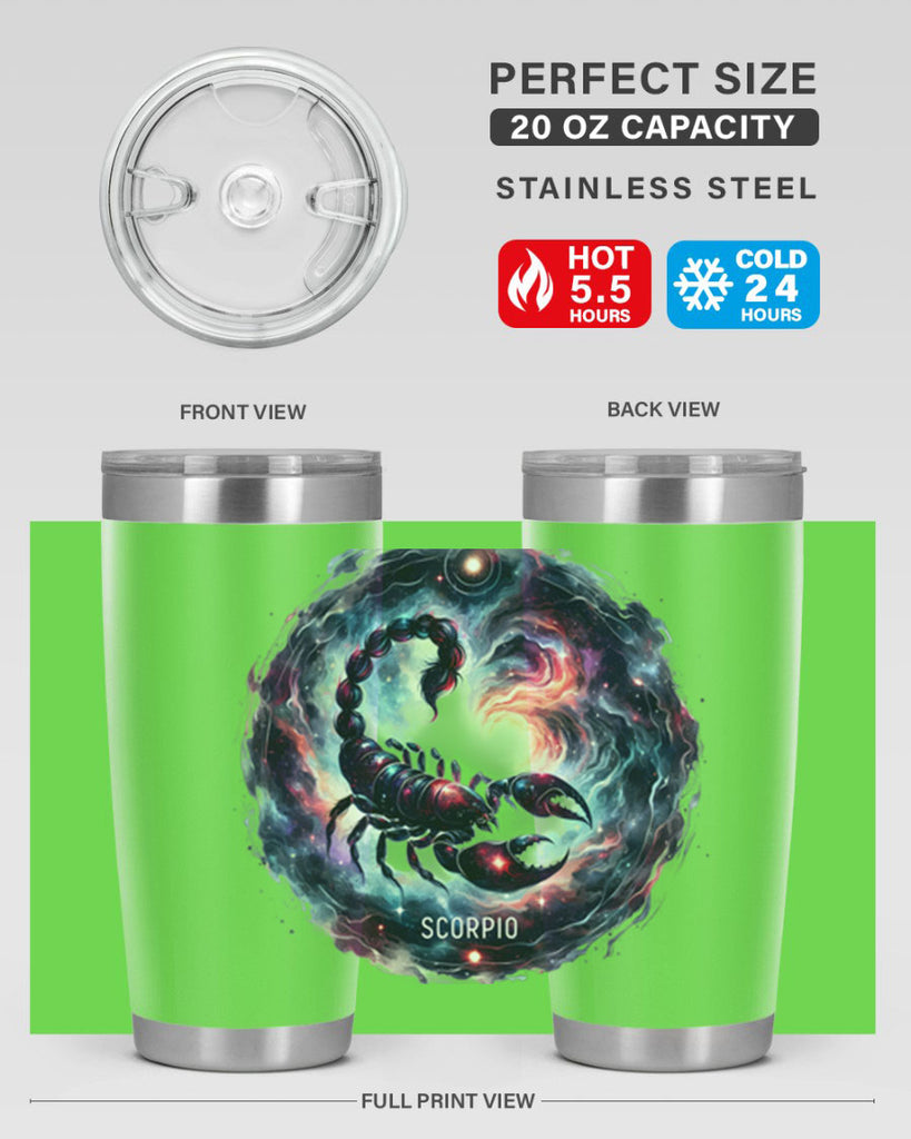 scorpio 461#- zodiac- Tumbler