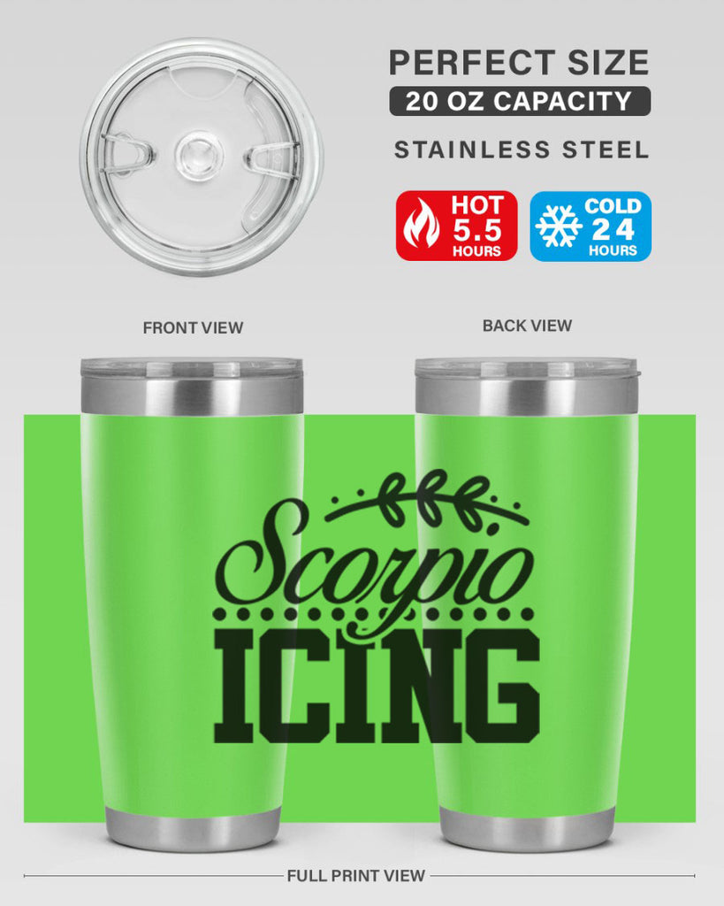 scorpio icing 442#- zodiac- Tumbler