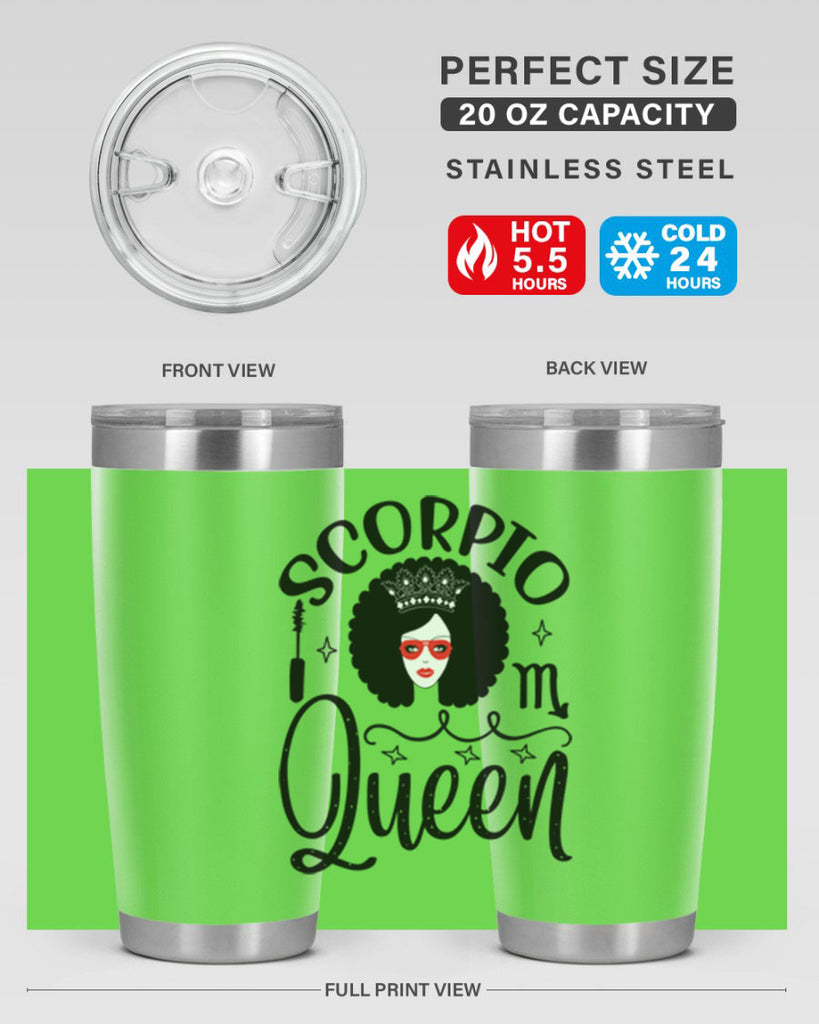scorpio queen 448#- zodiac- Tumbler