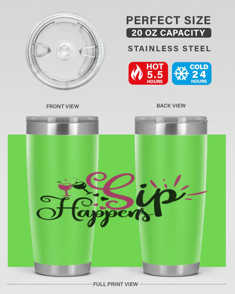 sip happens 163#- wine- Tumbler