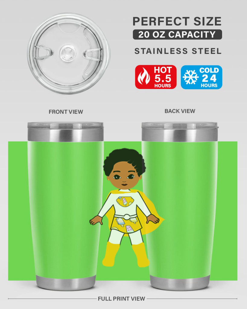 super kid 10#- black men - boys- tumbler