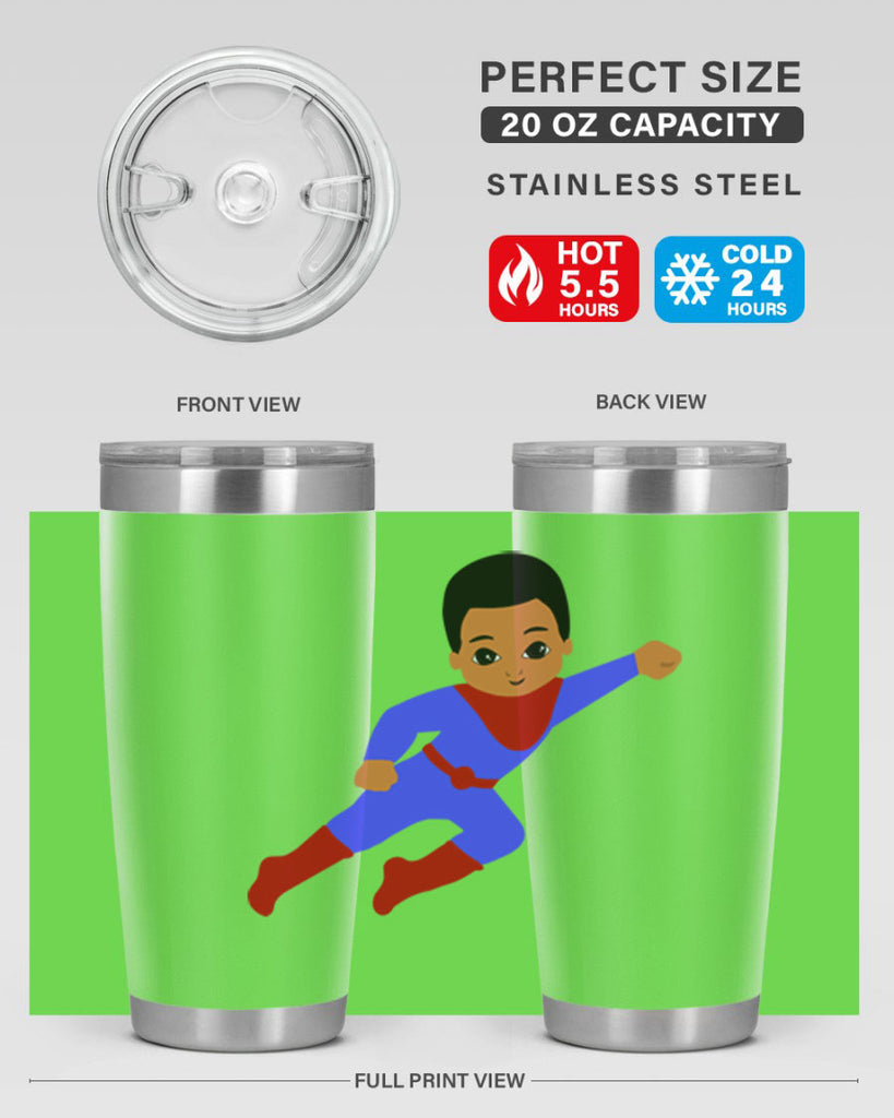 super kid 14#- black men - boys- tumbler