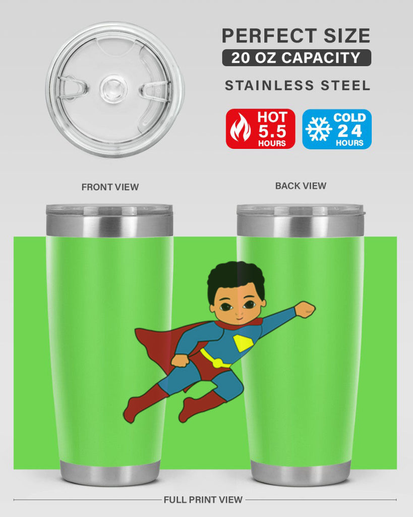 super kid 15#- black men - boys- tumbler