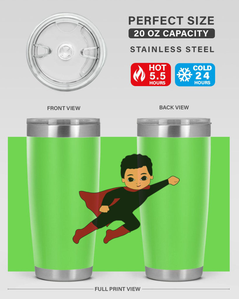 super kid 9#- black men - boys- tumbler