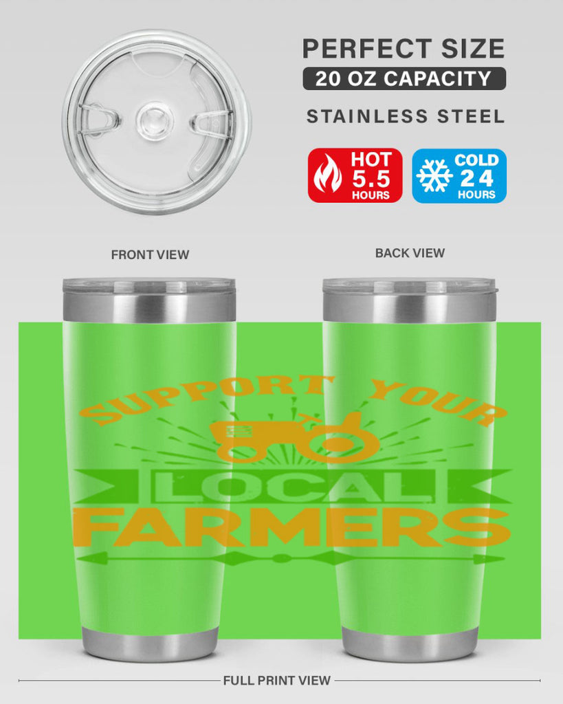support your local farmers 35#- farming and gardening- Tumbler