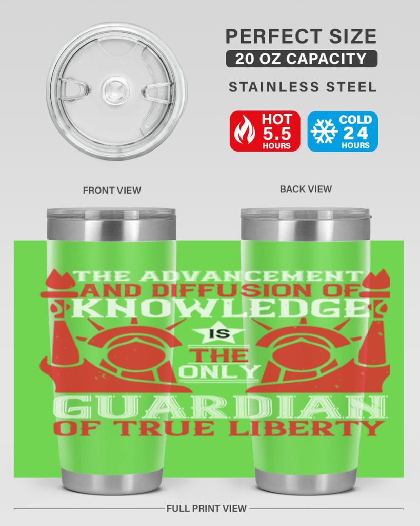 the advencement and diffusion of knowledge Style 190#- Fourt Of July- Tumbler