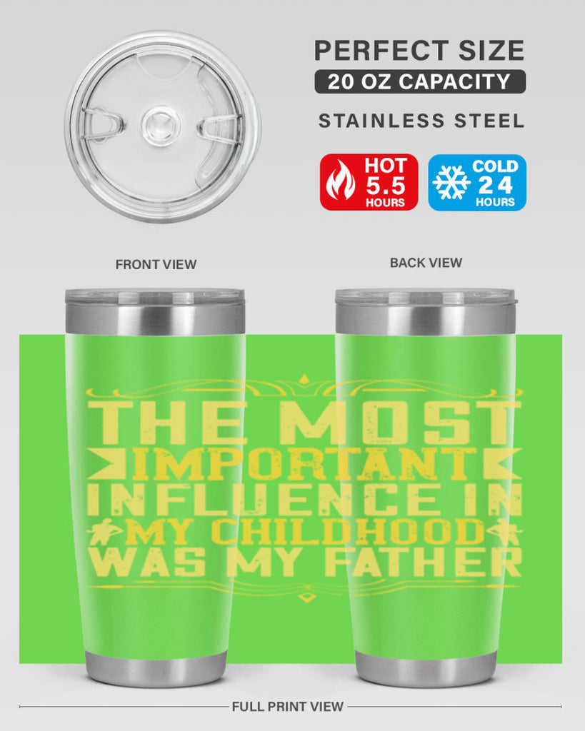 the most important influence in my childhood was my father 16#- Parents Day- Tumbler