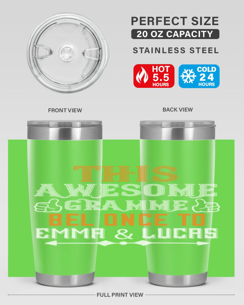 this awesomegramme 4#- grandpa - papa- Tumbler