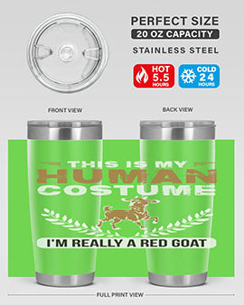 this is my human costume im really a red goat Style 1#- goat- Tumbler