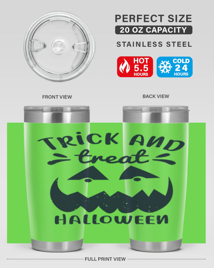 trick and treat halloween 126#- halloween- Tumbler