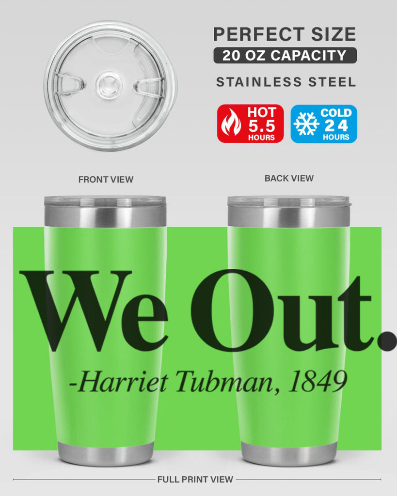 we out harriet tubman 12#- black words phrases- Cotton Tank