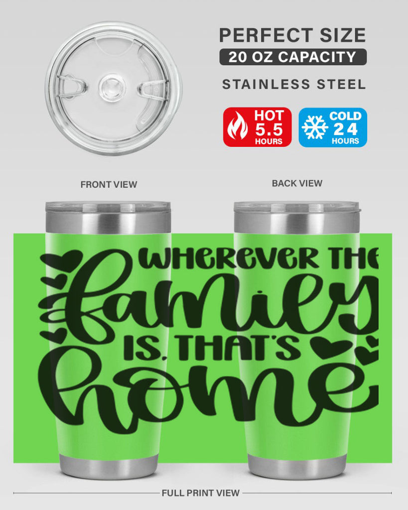 wherever the family is thats home 1#- home- Tumbler