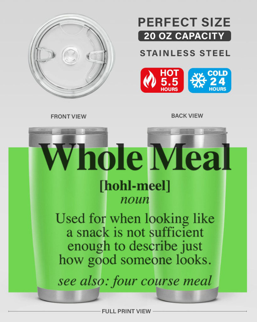 whole meal 10#- black words phrases- Cotton Tank