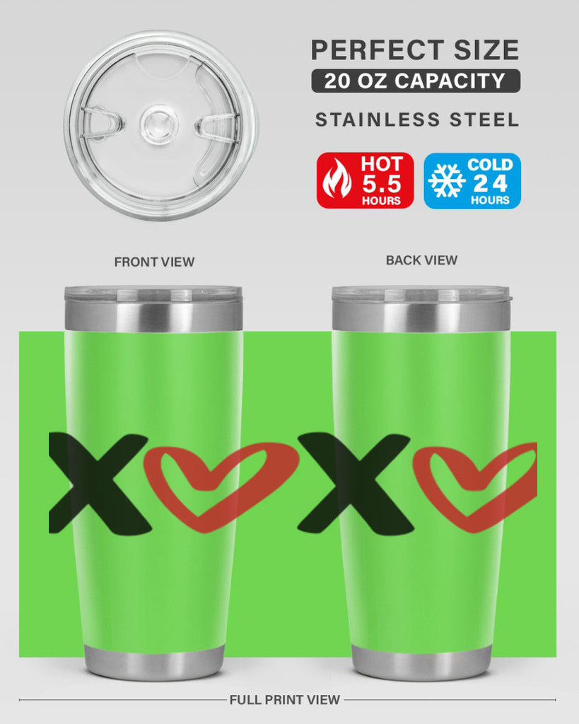 xoxo 12#- valentines day- Tumbler