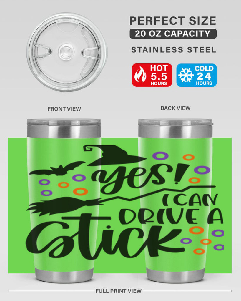 yes i can drive a stick 3#- halloween- Tumbler