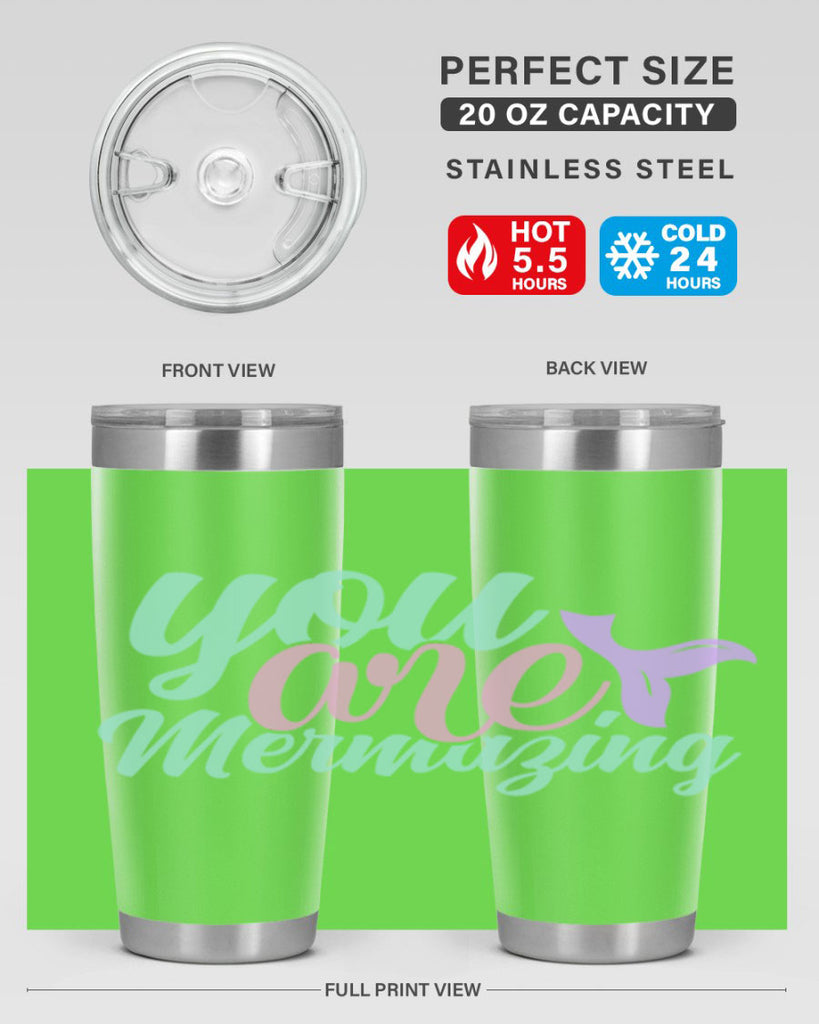 you are mermazing 9#- mermaid- Tumbler