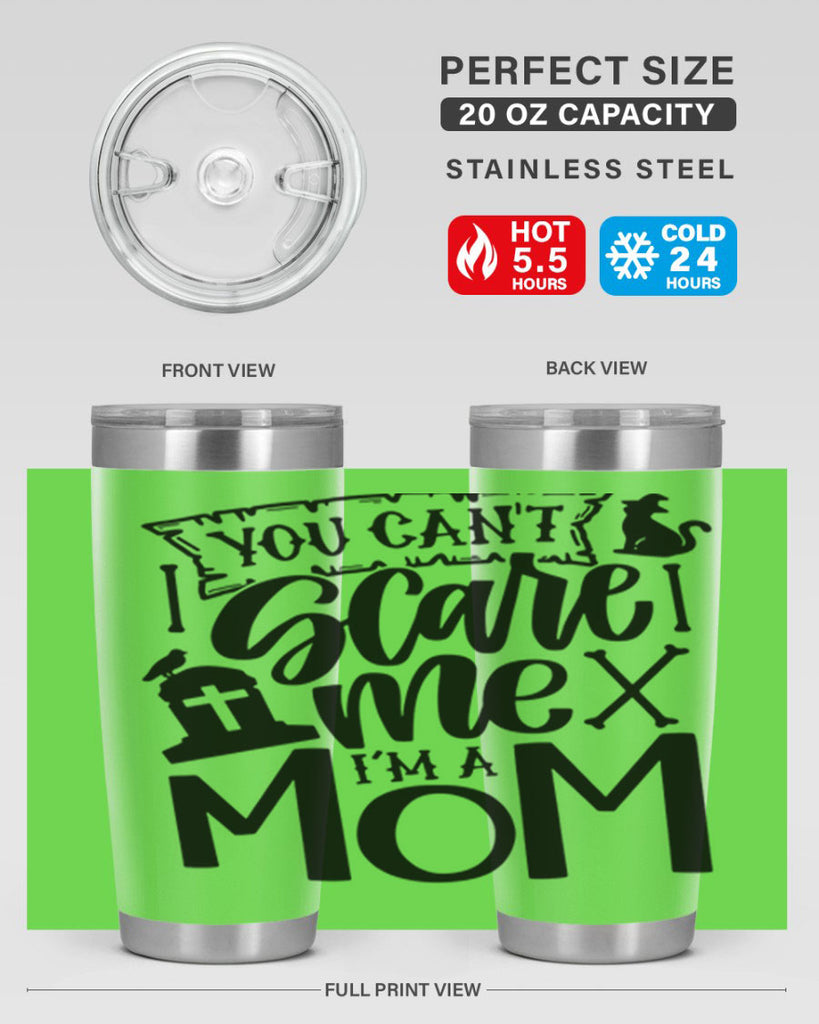 you cant scare me im a mom 1#- halloween- Tumbler