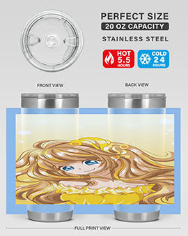 A beautiful and happy princess with gold dress game 131#- anime- Tumbler