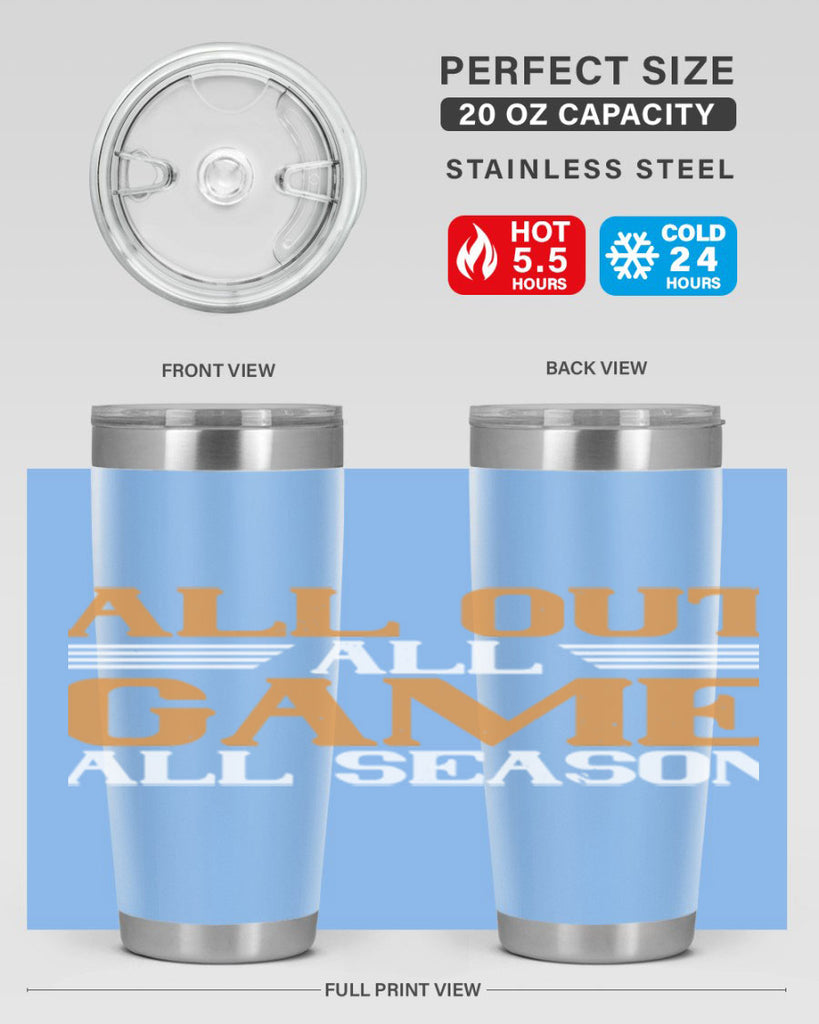 All out all game all season 2238#- badminton- Tumbler