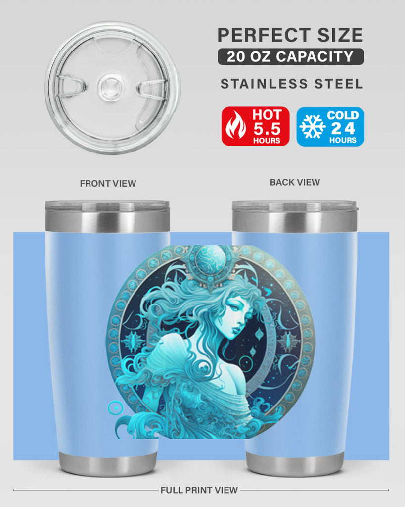 Aquarius 63#- zodiac- Tumbler