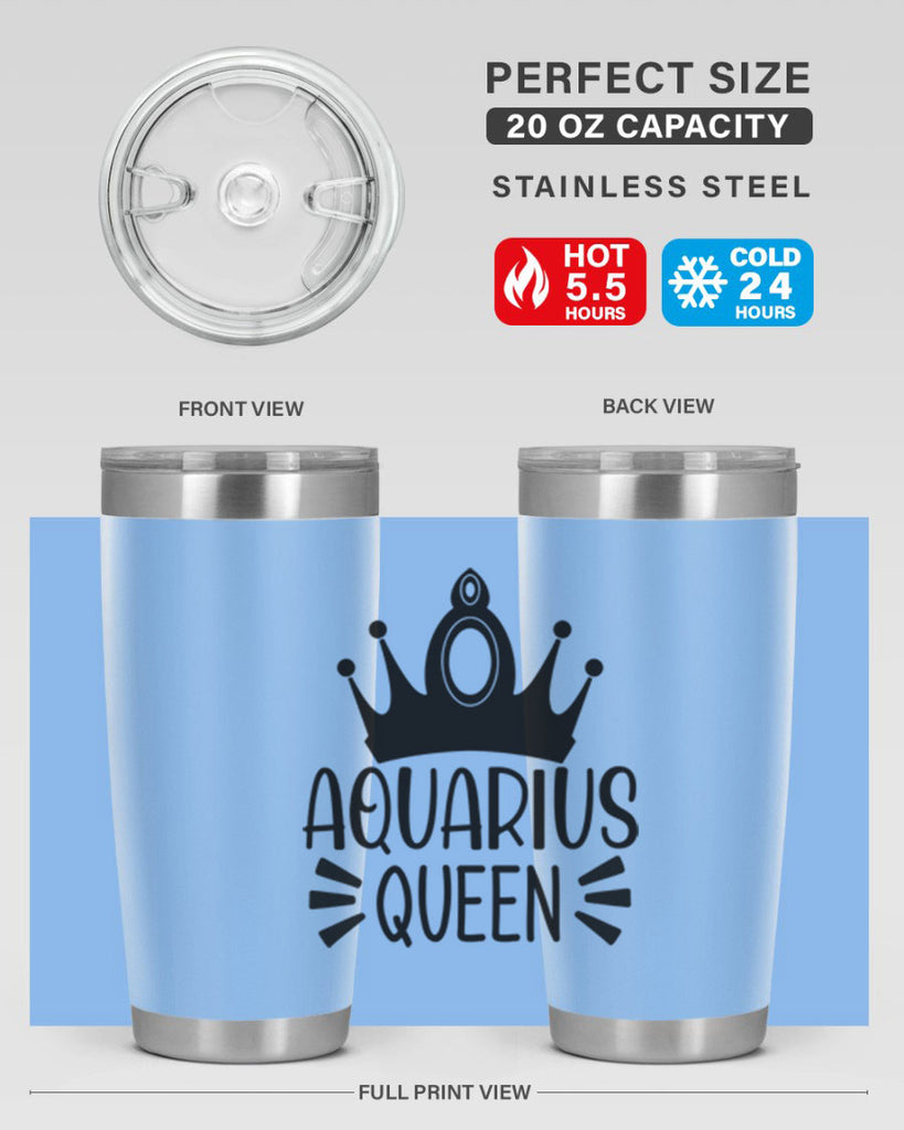 Aquarius queen 73#- zodiac- Tumbler