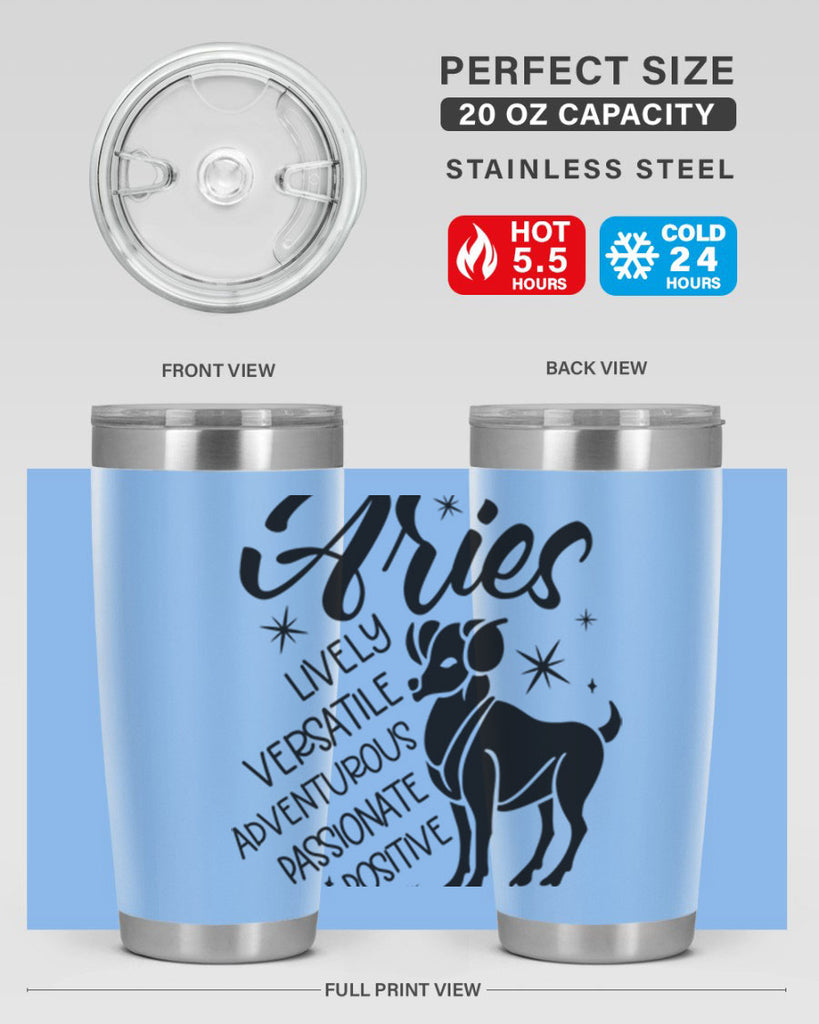 Aries 100#- zodiac- Tumbler