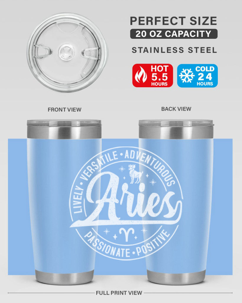 Aries 103#- zodiac- Tumbler