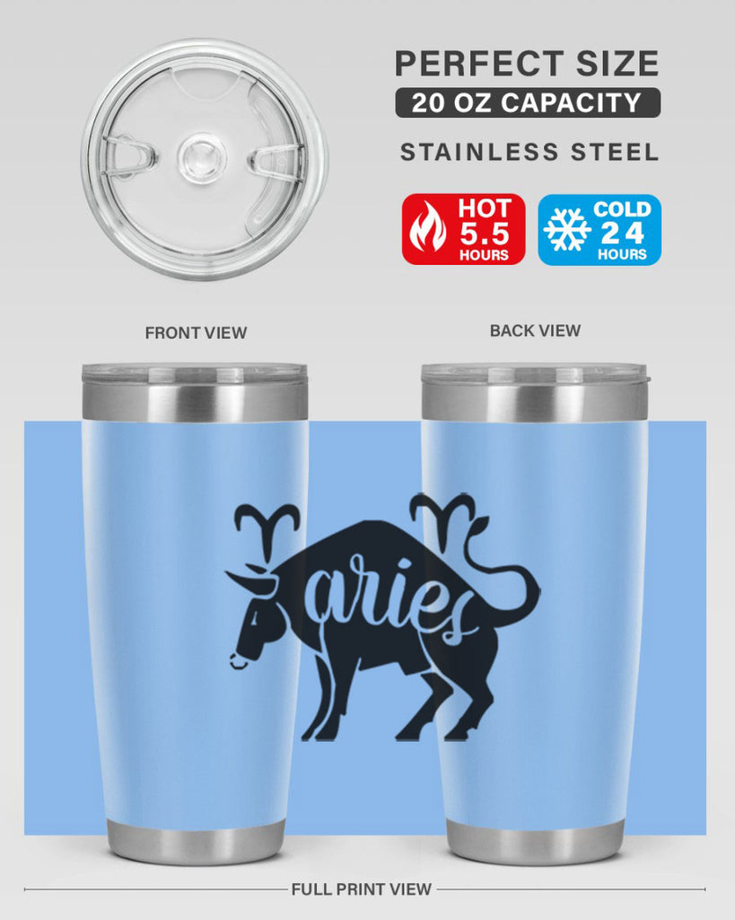 Aries 104#- zodiac- Tumbler
