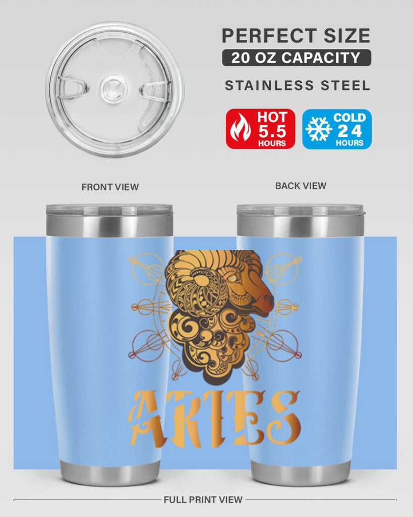 Aries 121#- zodiac- Tumbler