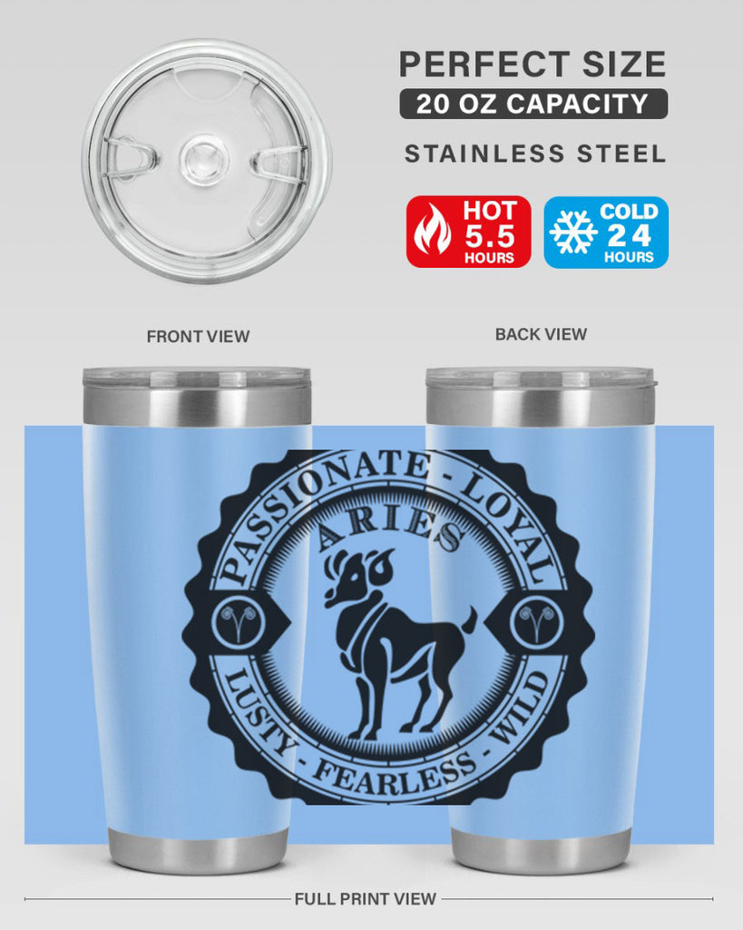 Aries 3#- zodiac- Tumbler