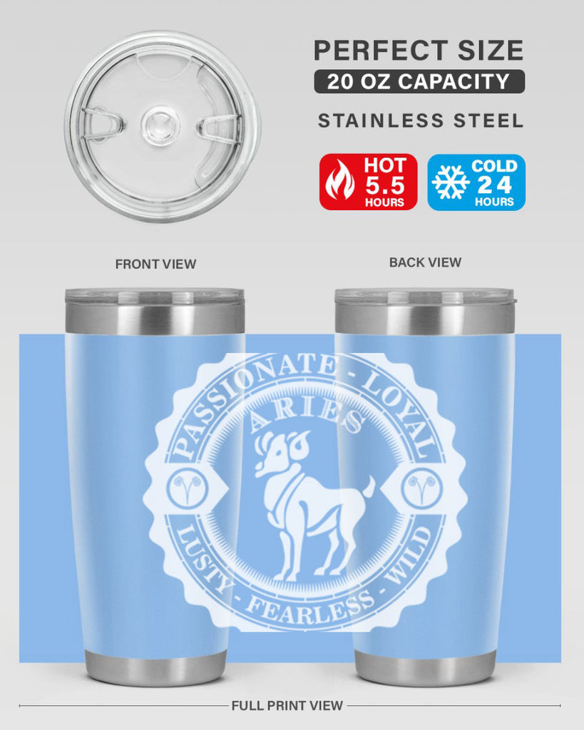 Aries 4#- zodiac- Tumbler