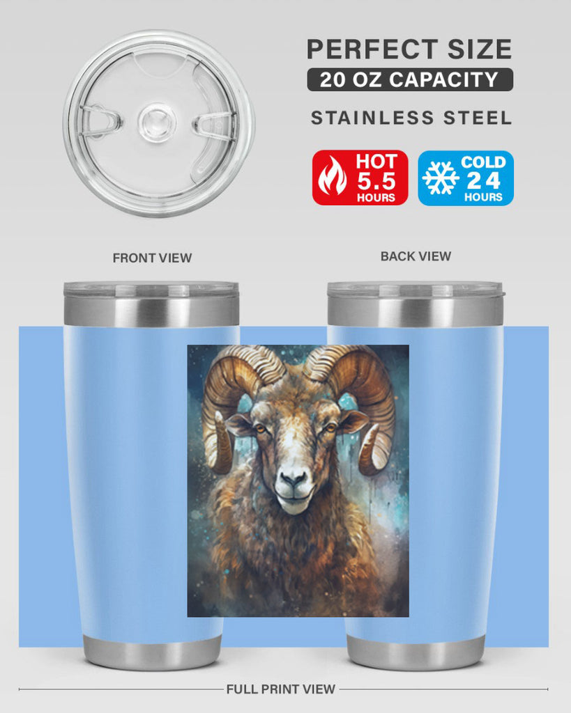 Aries 54#- zodiac- Tumbler