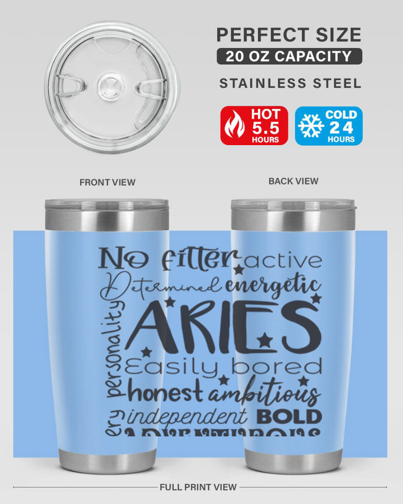 Aries 564#- zodiac- Tumbler