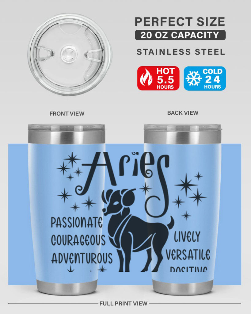 Aries 93#- zodiac- Tumbler