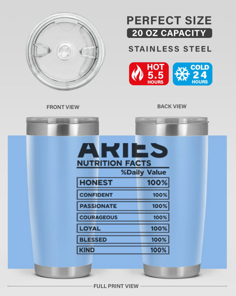 Aries Nutrition Facts 97#- zodiac- Tumbler