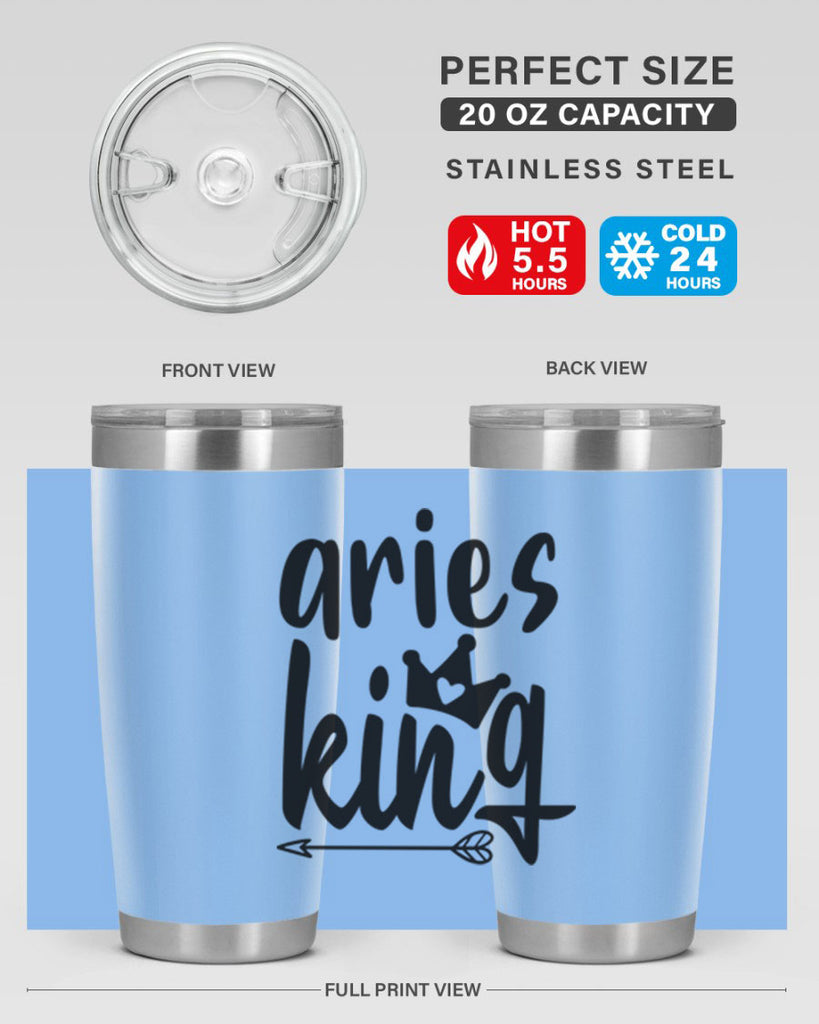 Aries king 108#- zodiac- Tumbler