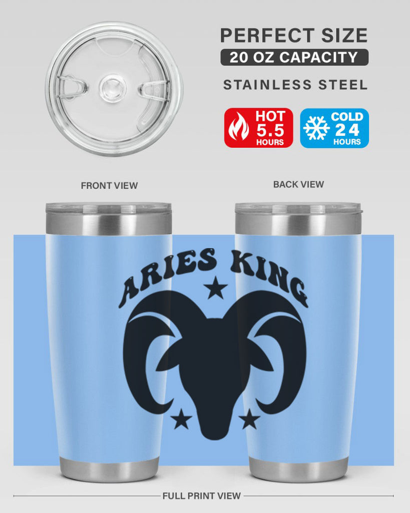 Aries king 110#- zodiac- Tumbler