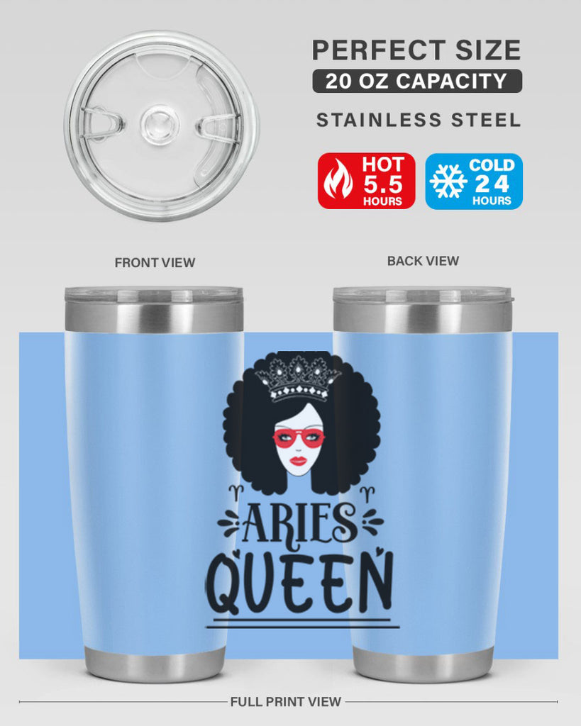 Aries queen 120#- zodiac- Tumbler