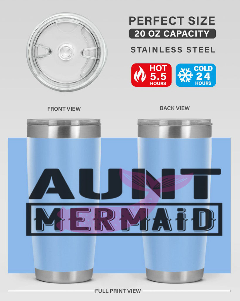 Aunt mermaid 17#- mermaid- Tumbler