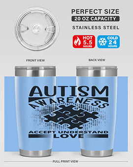 Autism awareness Style 43#- autism- Tumbler